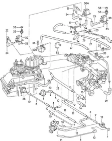 Vacuum system — VW GTI factory diagram