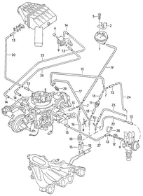 Vacuum system — VW GTI factory diagram