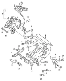 Intake system — VW GTI factory diagram