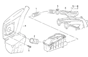 Warm air deflector plate — VW GTI factory diagram