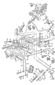 Cold start valve, injector — VW GTI factory diagram