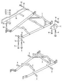 Tubular frame — VW GTI factory diagram