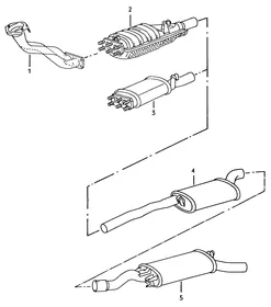 Emission control versions — VW GTI factory diagram