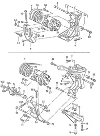 A/C compressor — VW GTI factory diagram