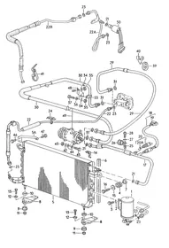 Refrigerant circuit — VW GTI factory diagram