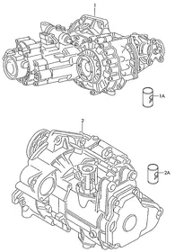 Gearbox, complete — VW GTI factory diagram