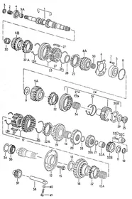 Gears and shafts — VW GTI factory diagram