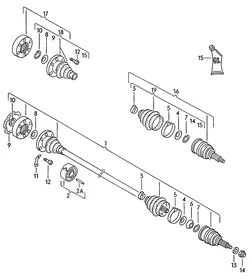 Drive shaft — VW GTI factory diagram