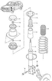Suspension — VW GTI factory diagram