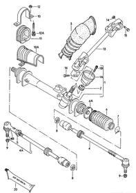 Steering gear — VW GTI factory diagram