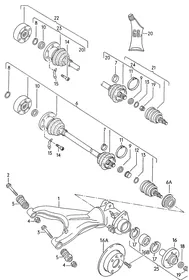 Wishbone — VW GTI factory diagram
