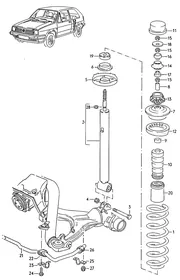Suspension — VW GTI factory diagram