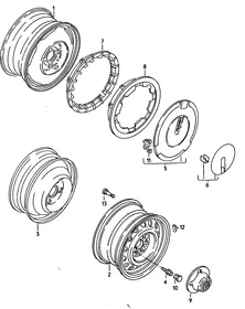 Steel rim — VW GTI factory diagram