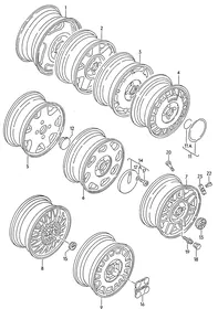 Aluminium rim — VW GTI factory diagram