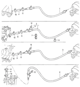 Vacuum hoses — VW GTI factory diagram