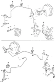 Brake pipe — VW GTI factory diagram