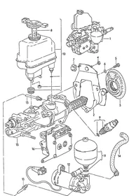 Anti-lock brake system — VW GTI factory diagram