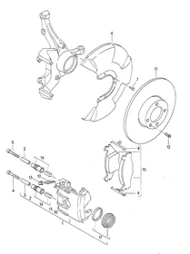 Disc brake — VW GTI factory diagram