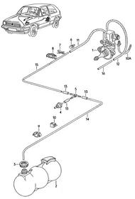 Vacuum reservoir — VW GTI factory diagram