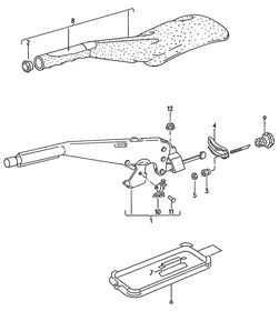 Brake lever — VW GTI factory diagram