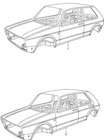 Body — VW GTI factory diagram