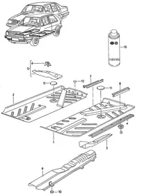 Floor assembly — VW GTI factory diagram