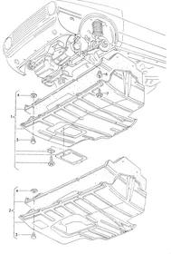 Noise insulation — VW GTI factory diagram