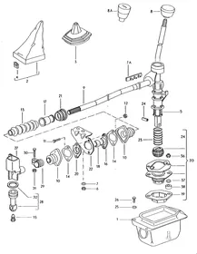 Selector mechanism — VW GTI factory diagram