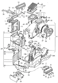 Air conditioning — VW GTI factory diagram