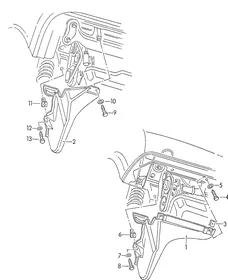 Cover - v-belt — VW GTI factory diagram