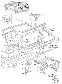 Rear lid — VW GTI factory diagram