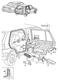Doors — VW GTI factory diagram