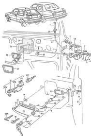 Door lock — VW GTI factory diagram