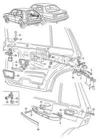 Door lock — VW GTI factory diagram