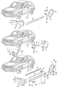 Trim — VW GTI factory diagram