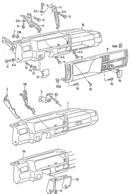 Dashboard — VW GTI factory diagram