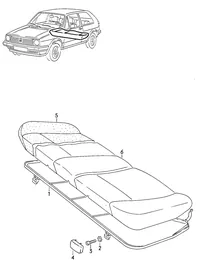 Seat — VW GTI factory diagram
