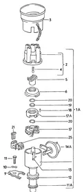 Distributor versions — VW GTI factory diagram
