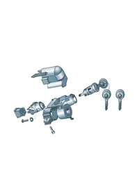 Steering lock — VW GTI factory diagram