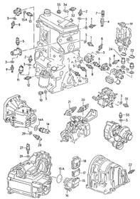 Oil pressure switch — VW GTI factory diagram