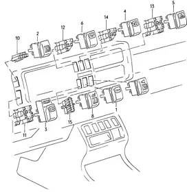 Switches — VW GTI factory diagram