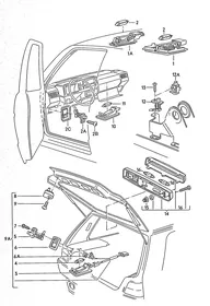 Interior light — VW GTI factory diagram