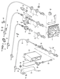 Speedometer — VW GTI factory diagram