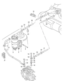 Fuel filter — VW GTI factory diagram
