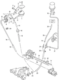 Vacuum hoses — VW GTI factory diagram