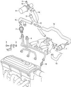 Exhaust gas recirculation — VW GTI factory diagram