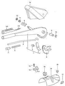 Brake lever — VW GTI factory diagram