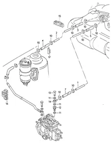 Fuel filter — VW GTI factory diagram