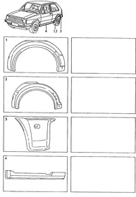 Repair panel — VW GTI factory diagram