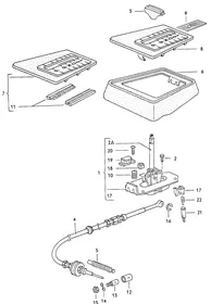 Selector mechanism — VW GTI factory diagram